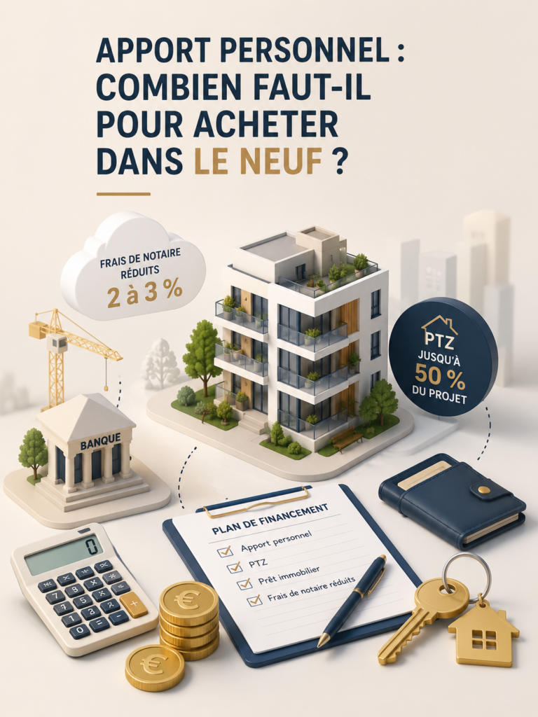 Apport perso immobilier neuf